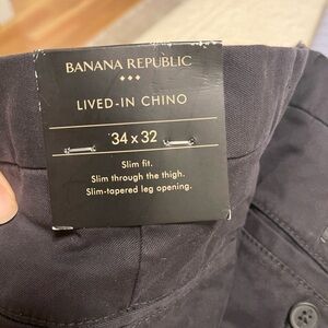 Banana Republic Black Chino Pants